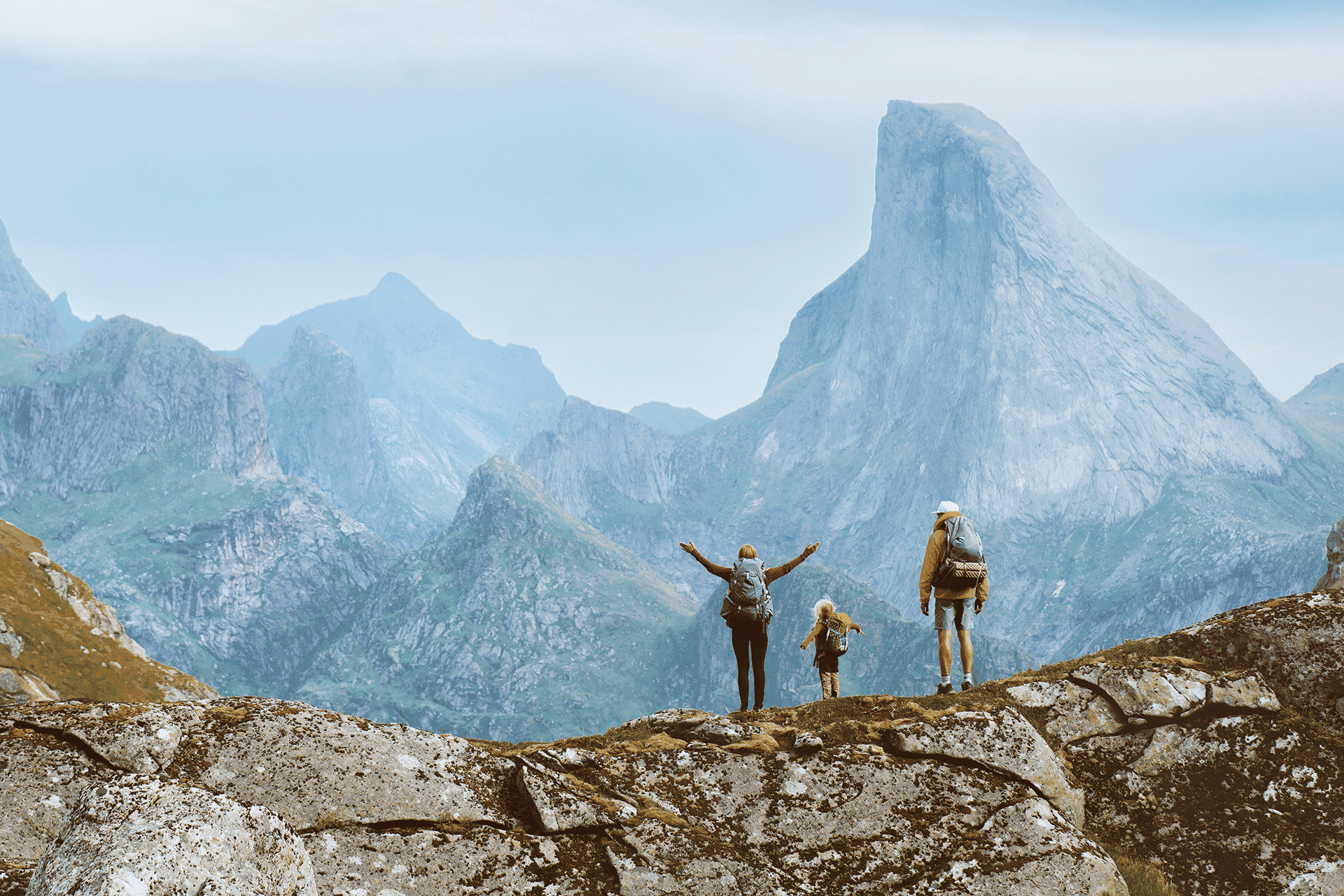 family hike