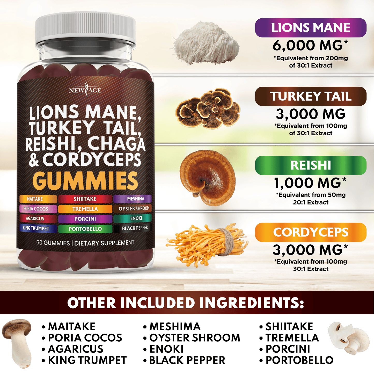 Lions Mane Mushrooom Gummies