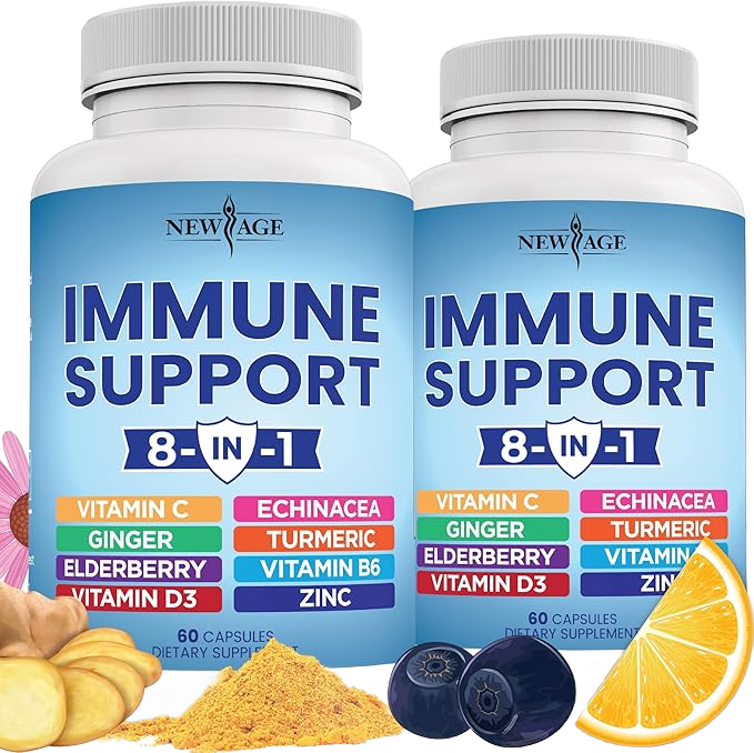 8-in-1 Immune Support Capsules – New Age Natural